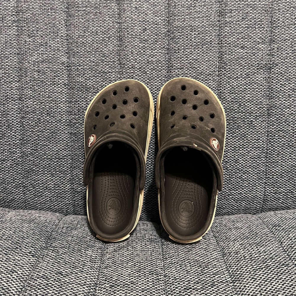 CROCS CROCBAND CLOG TODDLER  BLACK 
SANDALS SIZE 10T